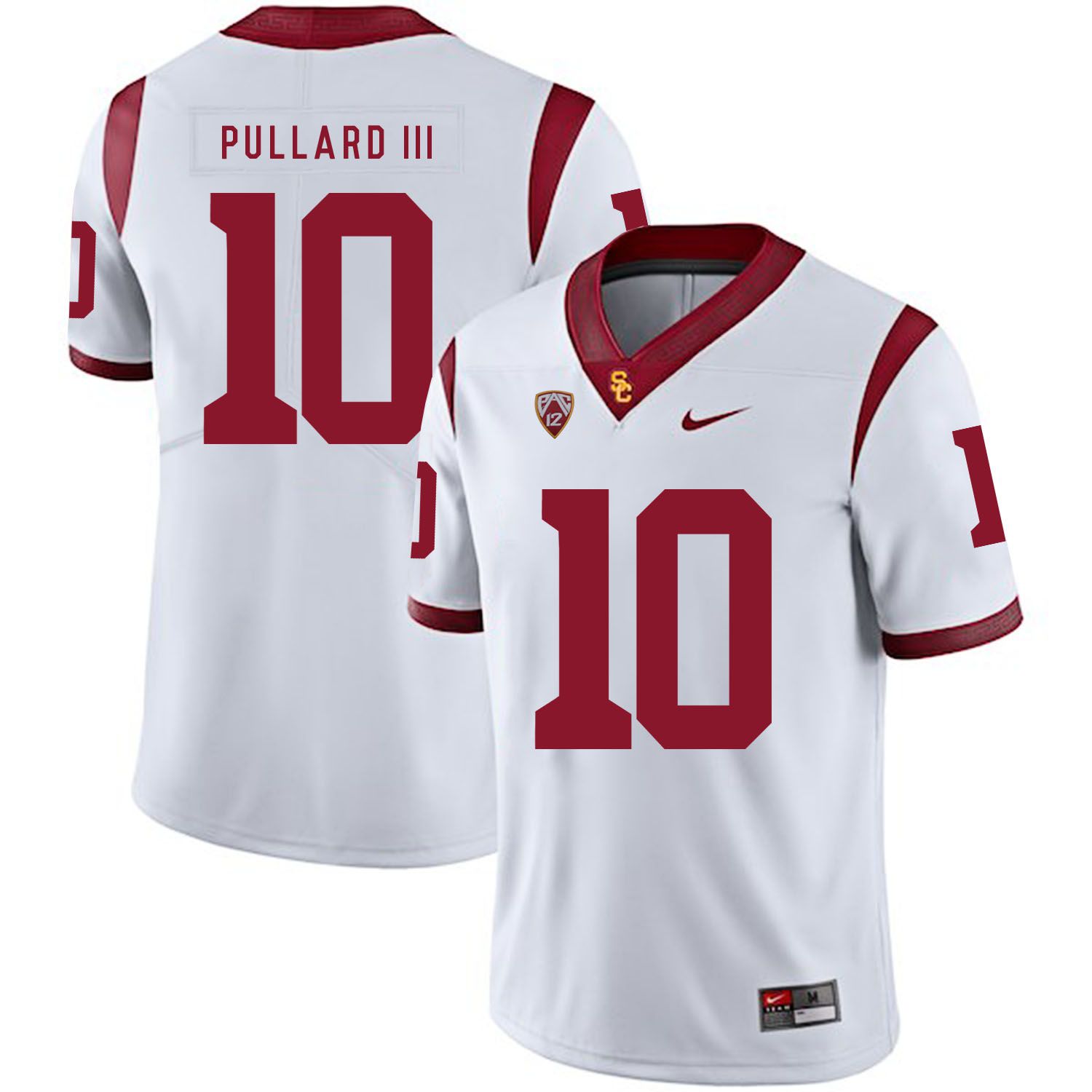 Men USC Trojans #10 Pullard iii White Customized NCAA Jerseys->customized ncaa jersey->Custom Jersey